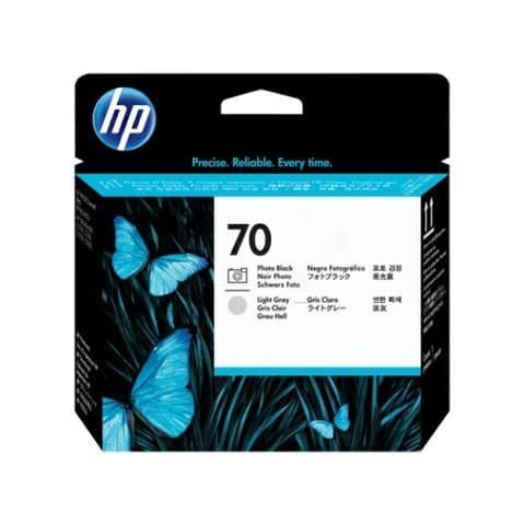 Hp - Testina di stampa originale - 70 - Nero fotografico / Grigio chiaro - C940…