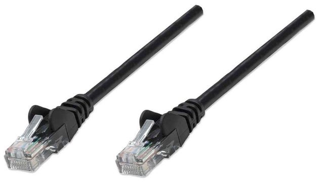 Intellinet 0.45m Cat5e cavo di rete Nero 0,5 m U/UTP (UTP)