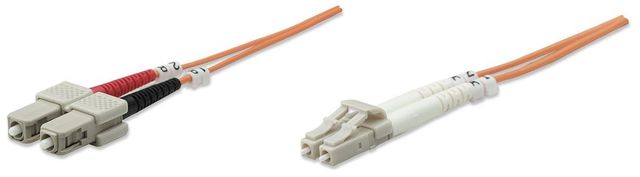 Intellinet 1.0m LC-SC M/M cavo a fibre ottiche 1 m OM1 Arancione