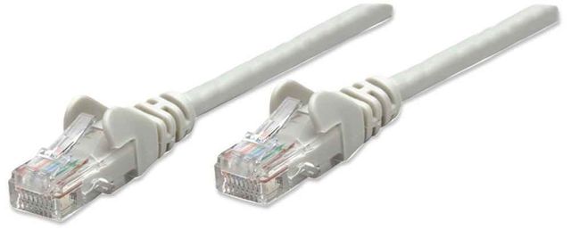 Intellinet 15m, Cat 5e UTP cavo di rete Grigio Cat5e U/UTP (UTP)