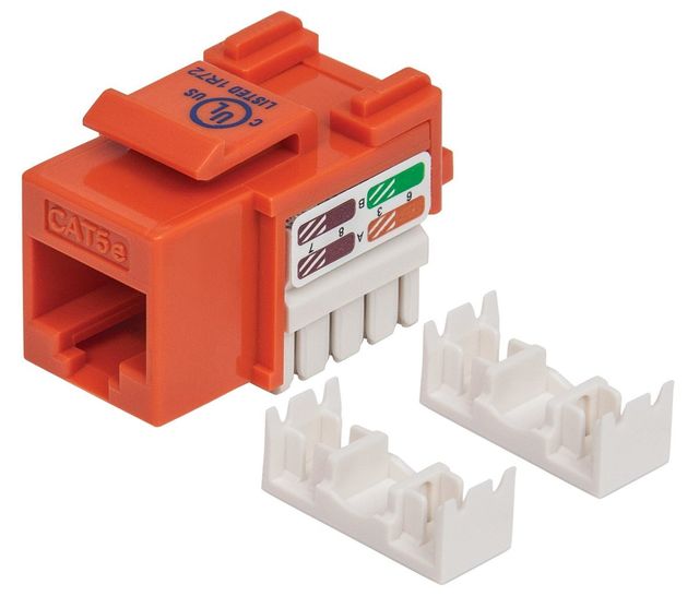 Intellinet 210577 Modulo keystone C5 UTP arancione