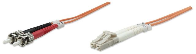 Intellinet 3.0m LC-ST M/M cavo InfiniBand e in fibra ottica 3 m Arancione
