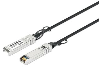 Intellinet 508377 cavo InfiniBand e in fibra ottica 0,5 m SFP+ Nero, Argento