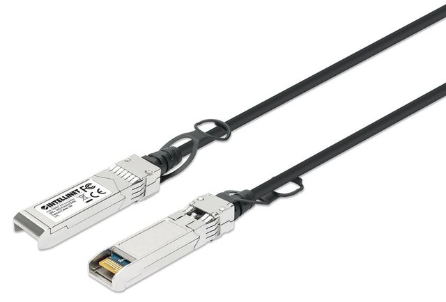 Intellinet 508407 cavo InfiniBand e in fibra ottica 1 m SFP+ Nero, Argento