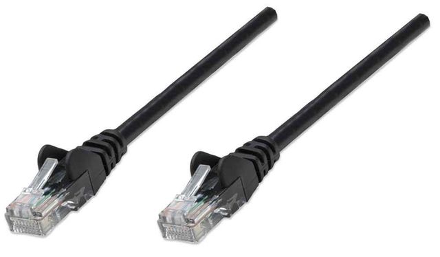 Intellinet 5m Cat6 cavo di rete Nero U/UTP (UTP)
