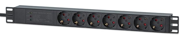 Intellinet 715140 unita di distribuzione dell'energia (PDU) 7 presa(e) AC 1U Ne…