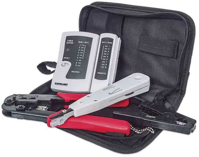 Intellinet 780070 kit di utensili per la preparazione del cavo Nero