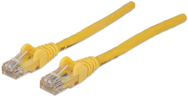 Intellinet Cat6 UTP, 1m cavo di rete Giallo U/UTP (UTP)