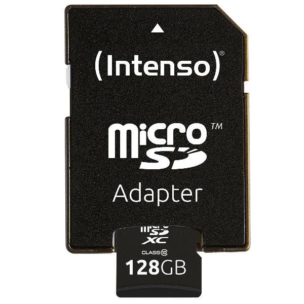 Intenso - Scheda di memoria flash (adattatore da microSDXC a SD in dotazione) -…
