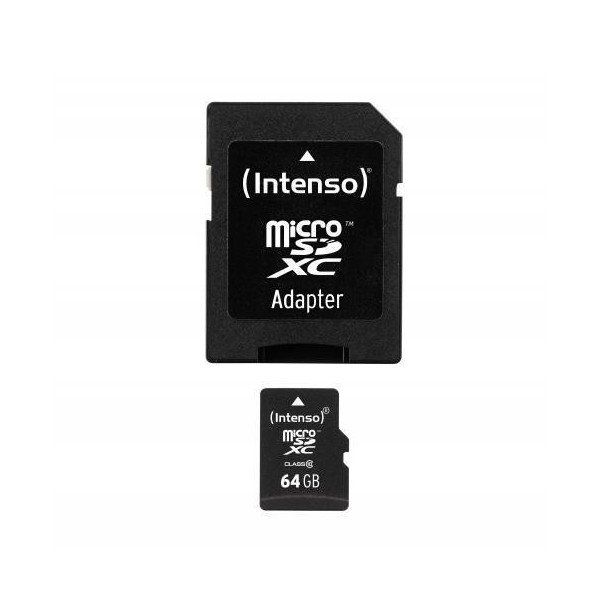 Intenso - Scheda di memoria flash (adattatore da microSDXC a SD in dotazione) -…