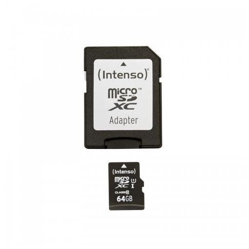 Intenso Premium - Scheda di memoria flash (adattatore da microSDXC a SD in dota…