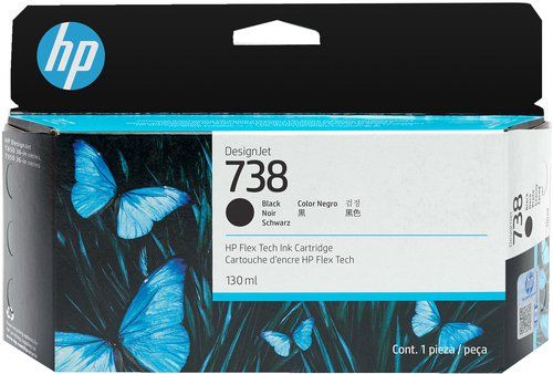 Hp originale - Cartuccia Ink DesignJet 738 - Nero - 498N4A - 130ml