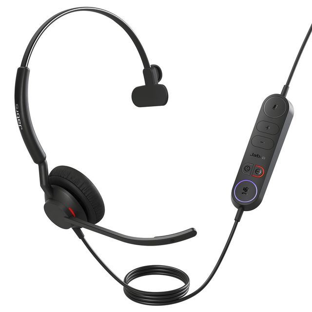 Jabra 4093-413-299 Engage 40 USB-C Mono Cuffie Cablate per Ufficio e Centro Ass…