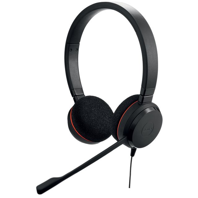 Jabra Evolve 20 MS stereo - Cuffie con microfono - on-ear - cablato - USB-C - i…
