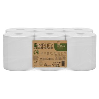 Asciugamano Centrefeed Simplify in rotolo 450 strappi Centrefeed L90m x D18,5cm