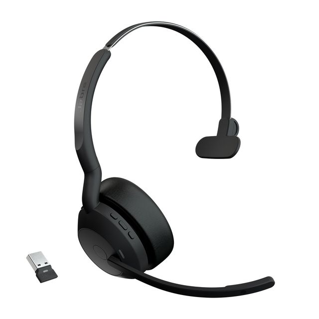 Jabra Evolve2 55 UC Mono - Cuffie con microfono - on-ear - Bluetooth - senza fi…