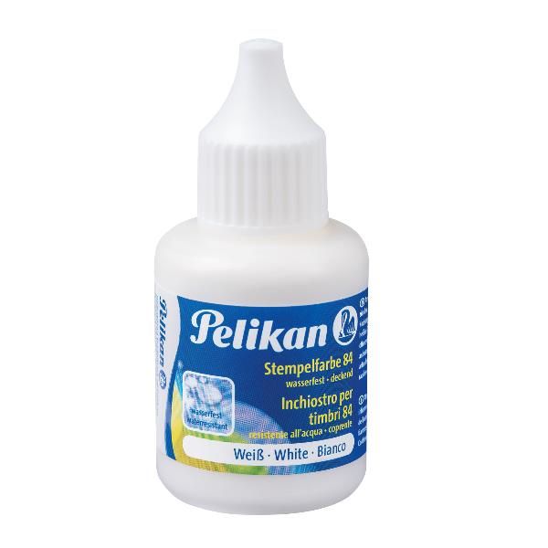 Inchiostro 84 - 30 ml - resistente all'acqua - bianco - Pelikan