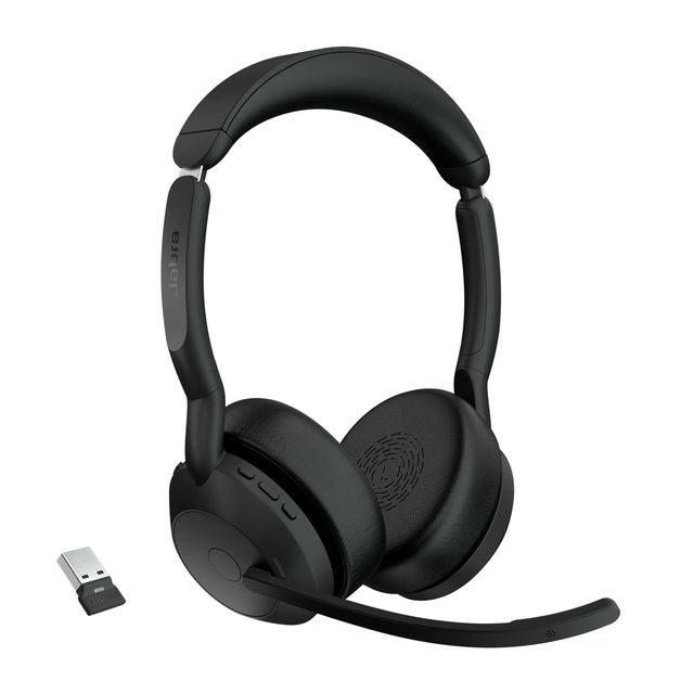 Jabra Evolve2 55 UC Stereo - Cuffie con microfono - on-ear - Bluetooth - senza …