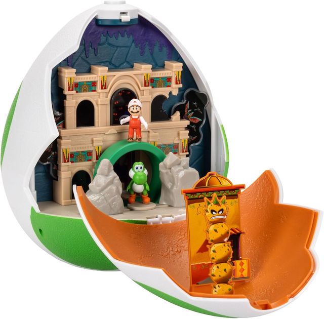 Jakks - Super Mario Galaxy Yoshi Basic Playset Uovo 432244 25CM