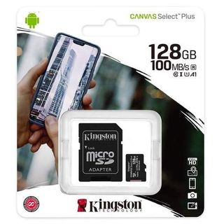 KINGSTON MEM. CARD SDCS2-MICRO 128GB CANVAS SELECT PLUS SDCS2/128GB