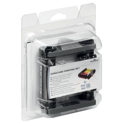 Kit di stampa per stampante Duracard ID 300 (nastro a colori + 100 tessere) - D…