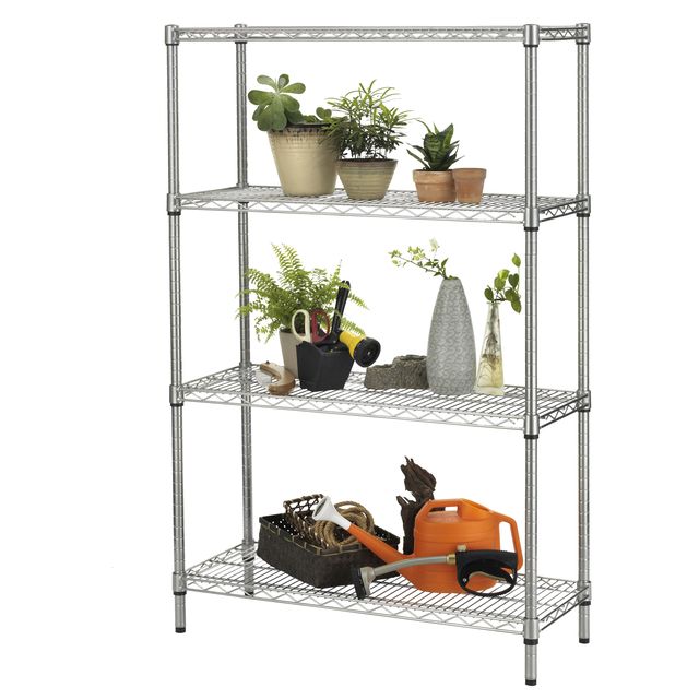 Kit scaffale Archimede Outdoor - 4 ripiani - 36 x 90 x 137 cm - acciaio zincato…