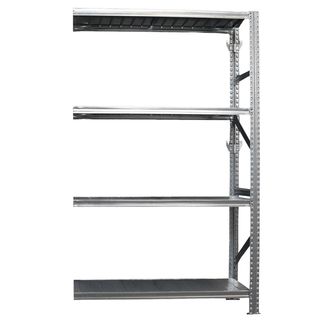 Kit scaffale industriale - modulo estensione - 4 ripiani - 120 x 50 x 200 cm - …