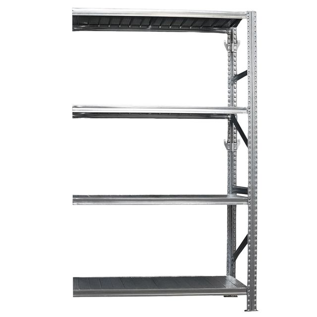 Kit scaffale industriale - modulo estensione - 4 ripiani - 120 x 50 x 200 cm - …