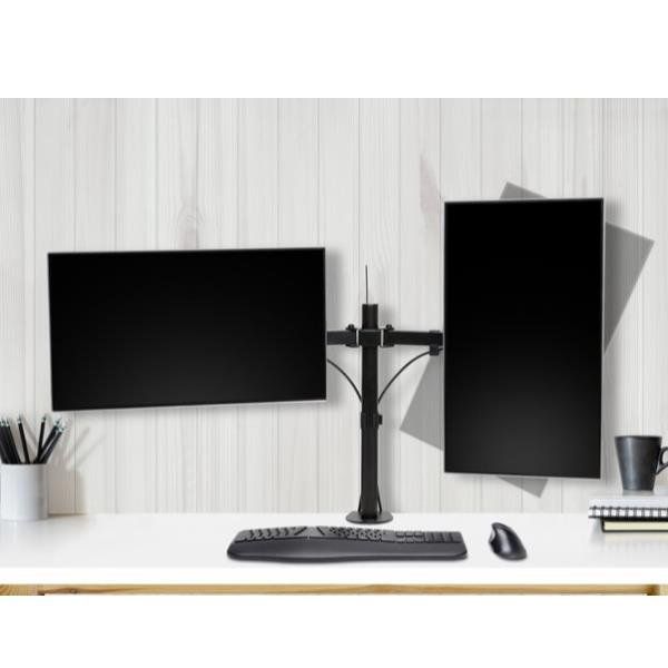 Kensington SmartFit Ergo Dual Extended Monitor Arm - Kit montaggio - braccio re…