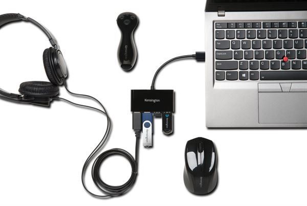 Kensington UH4000 - Hub - 4 x SuperSpeed USB 3.0 - desktop