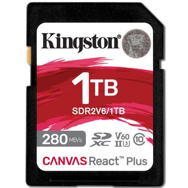 Kingston Canvas React Plus - Scheda di memoria flash - 1 TB - Video Class V60 /…