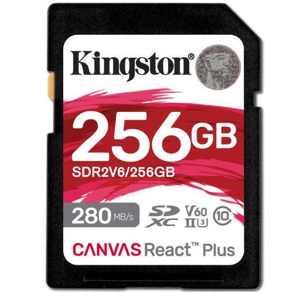 Kingston Canvas React Plus - Scheda di memoria flash - 256 GB - Video Class V60…