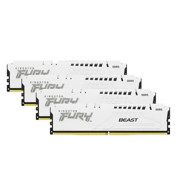 Kingston FURY Beast - DDR5 - kit - 128 GB: 4 x 32 GB - DIMM 288-PIN - 5200 MHz …
