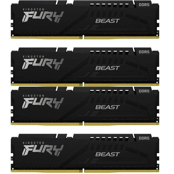 Kingston FURY Beast - DDR5 - kit - 64 GB: 4 x 16 GB - DIMM 288-PIN - 6000 MHz /…
