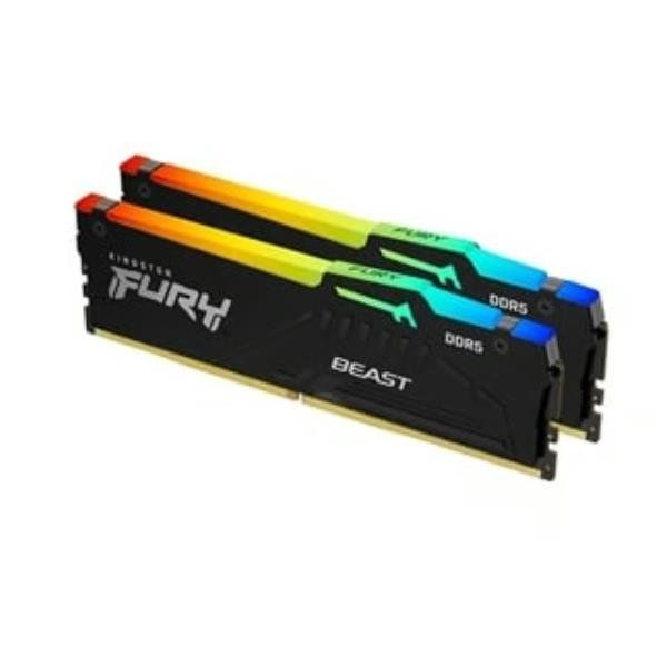 Kingston FURY Beast RGB - DDR5 - kit - 16 GB: 2 x 8 GB - DIMM 288-PIN - 5600 MH…