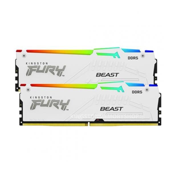 Kingston FURY Beast RGB - DDR5 - kit - 32 GB: 2 x 16 GB - DIMM 288-PIN - 5600 M…
