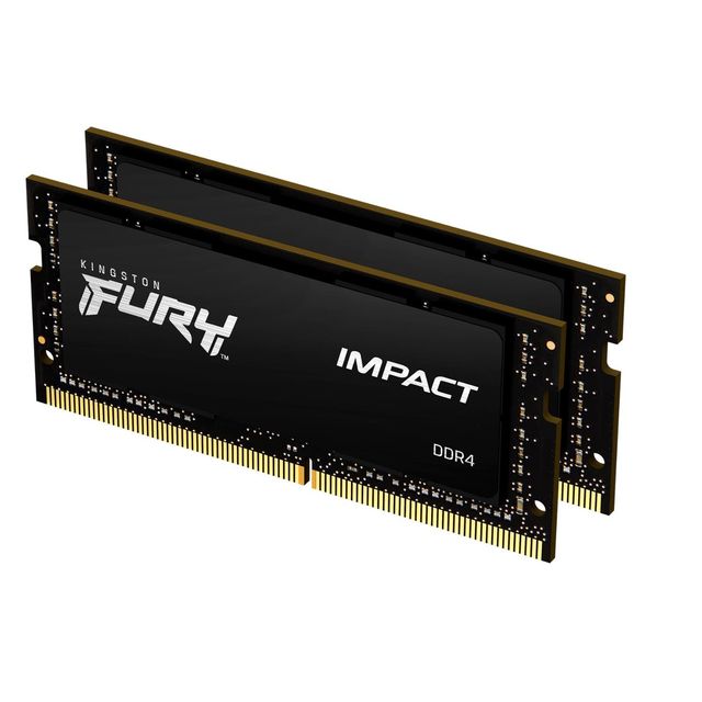 Kingston FURY Impact - DDR4 - kit - 32 GB: 2 x 16 GB - SO DIMM 260-pin - 3200 M…