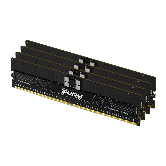 Kingston FURY Renegade Pro - DDR5 - kit - 128 GB: 4 x 32 GB - DIMM 288-PIN - 64…