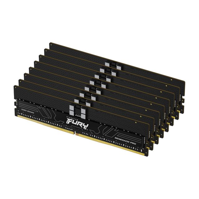Kingston FURY Renegade Pro - DDR5 - kit - 128 GB: 8 x 16 GB - DIMM 288-PIN - 56…