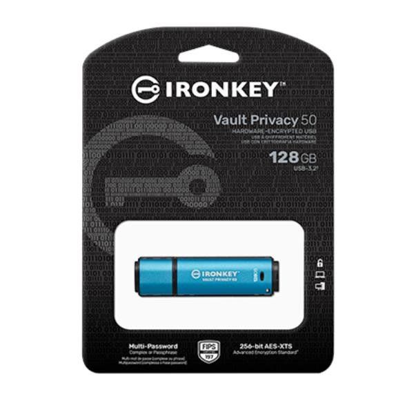 Kingston IronKey Vault Privacy 50 Series - Chiavetta USB - crittografato - 128 …