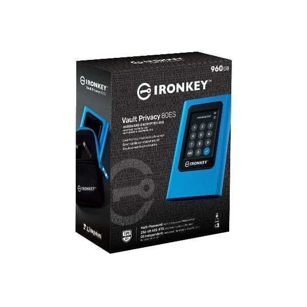 Kingston IronKey Vault Privacy 80 - SSD - crittografato - 960 GB - esterno (por…