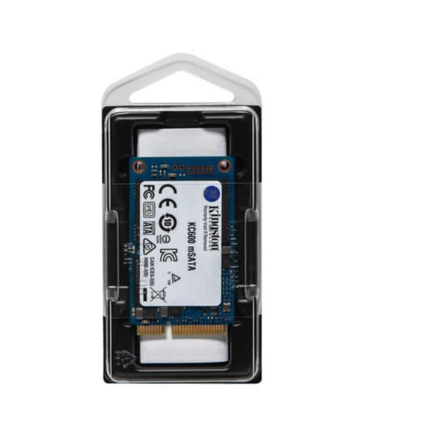 Kingston KC600 - SSD - crittografato - 512 GB - interno - mSATA - SATA 6Gb/s - …