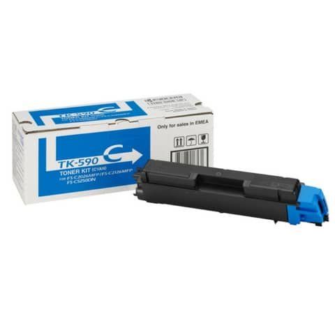 Kyocera TK 590C - Ciano - originale - cartuccia toner - per Kyocera FS-C2026, F…