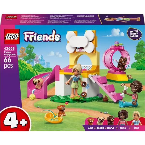 LEGO FRIENDS IL PARCO GIOCHI DEI CUCCIOLI CON SCIVOLO 2 MINI BAMBOLINE E 3 FIGU…