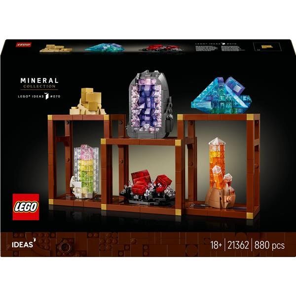 LEGO IDEAS COLLEZIONI DI MINIRALI MODELLINO DA ESPOSIZIONE CON ELEMENTI DI CRIS…