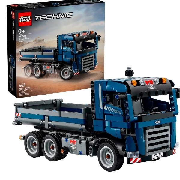 LEGO TECHNIC AUTOCARRO CON CASSONE RIBALTABILE MODELLO DA COSTRUIRE CON STERZO …