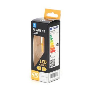 Lampadina a filamento LED luce calda 4W C35 - E14 - 470 lumen Aigostar ø35xH.97…