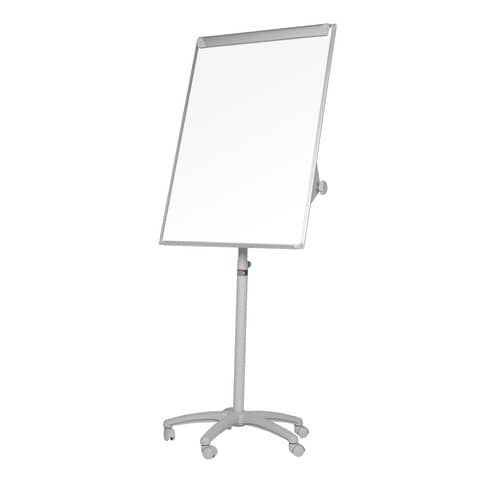 Lavagna a fogli mobili con 5 ruote Q-Connect cancellabile acciaio laccato 70x10…
