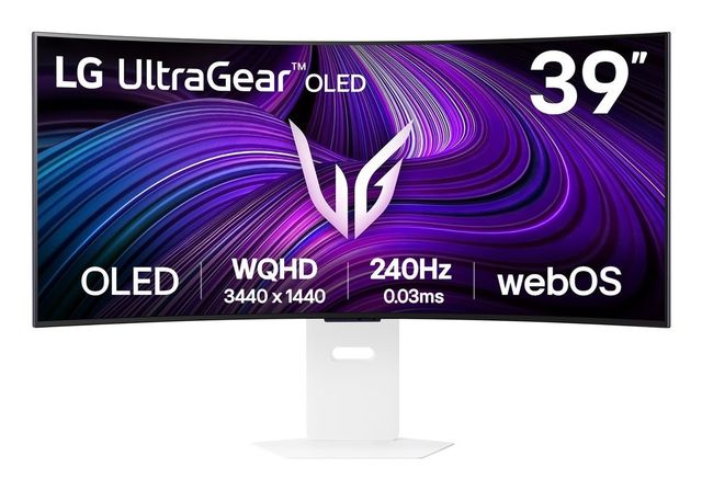 LG 39GX90SA-W Monitor PC 99,1 cm (39") 3440 x 1440 Pixel Wide Quad HD OLED Bian…