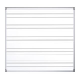 Lavagna magnetica Maya Musica - pentagramma musicale - 120 x 120 cm - Bi-Office